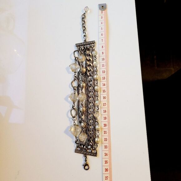Vintage silver crystal style bracelets - Picture 6 of 6